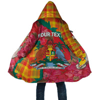 Grenada Independence Day Personalized Cloak Tropical Dove Bougainvillea Madras Pattern