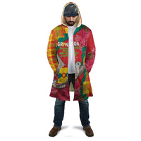 Grenada Independence Day Personalized Cloak Tropical Dove Bougainvillea Madras Pattern