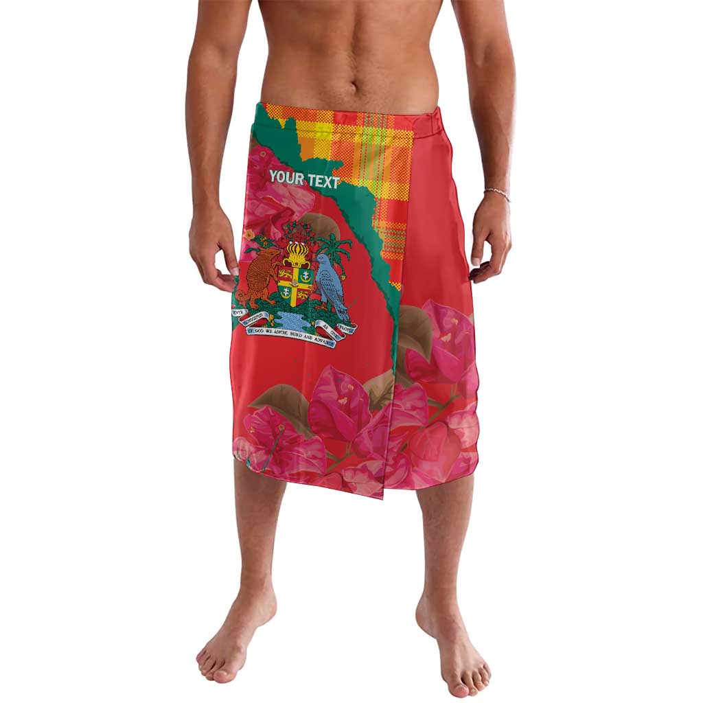 Grenada Independence Day Personalized Lavalava Tropical Dove Bougainvillea Madras Pattern