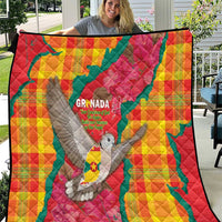 Grenada Independence Day Quilt Tropical Dove Bougainvillea Madras Pattern