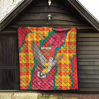 Grenada Independence Day Quilt Tropical Dove Bougainvillea Madras Pattern