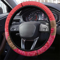 Grenada Independence Day Steering Wheel Cover Tropical Dove Bougainvillea Madras Pattern
