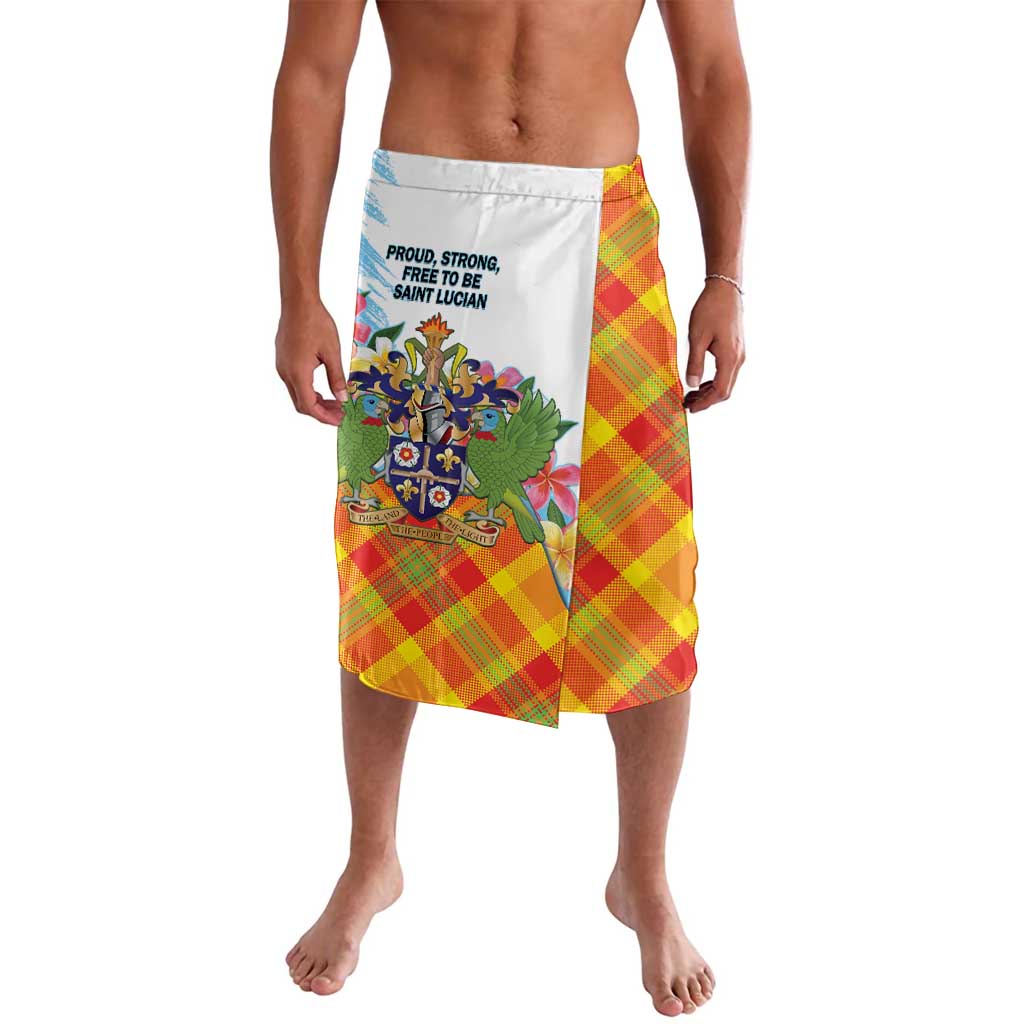 Saint Lucia Independence Day Lavalava Saint Lucian Map Pitons Madras Pattern