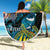 Personalised United States And New Zealand Beach Blanket USA Eagle With Kowhai Aotearoa Tui Bird - Wonder Print Shop