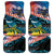 Personalised United States And New Zealand Car Mats USA Eagle With Kowhai Aotearoa Tui Bird - Wonder Print Shop