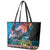 Personalised United States And New Zealand Leather Tote Bag USA Eagle With Kowhai Aotearoa Tui Bird - Wonder Print Shop