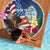Personalised United States And Guam Beach Blanket USA Eagle With Guahan Seal Tropical Vibes - Wonder Print Shop