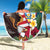 Personalised United States And Guam Beach Blanket USA Eagle With Guahan Seal Tropical Vibes - Wonder Print Shop