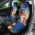 Personalised United States And Guam Car Seat Cover USA Eagle With Guahan Seal Tropical Vibes - Wonder Print Shop