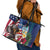 Personalised United States And Guam Leather Tote Bag USA Eagle With Guahan Seal Tropical Vibes - Wonder Print Shop