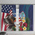 Personalised United States And Guam Window Curtain USA Eagle With Guahan Seal Tropical Vibes - Wonder Print Shop