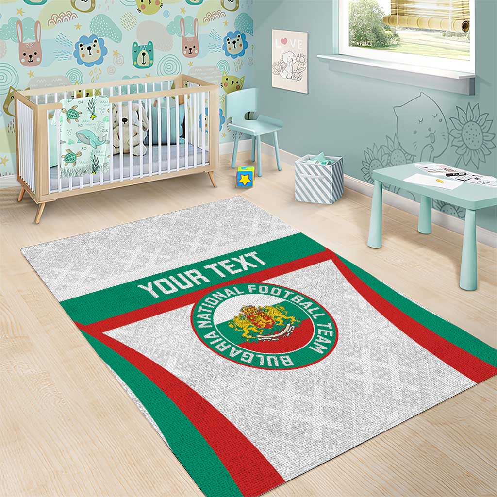 Custom Bulgaria Football Area Rug Bulgarian Pattern Sporty Style