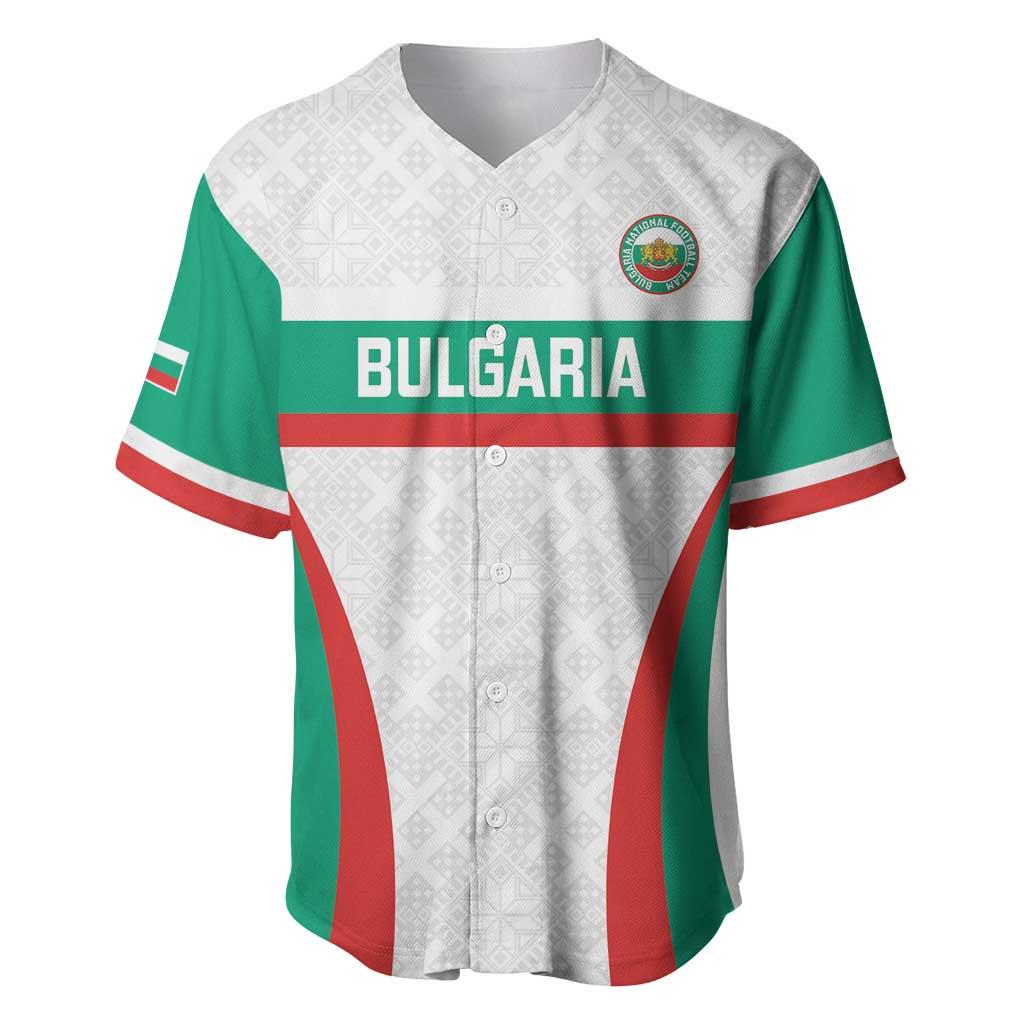 Custom Bulgaria Football Baseball Jersey Bulgarian Pattern Sporty Style