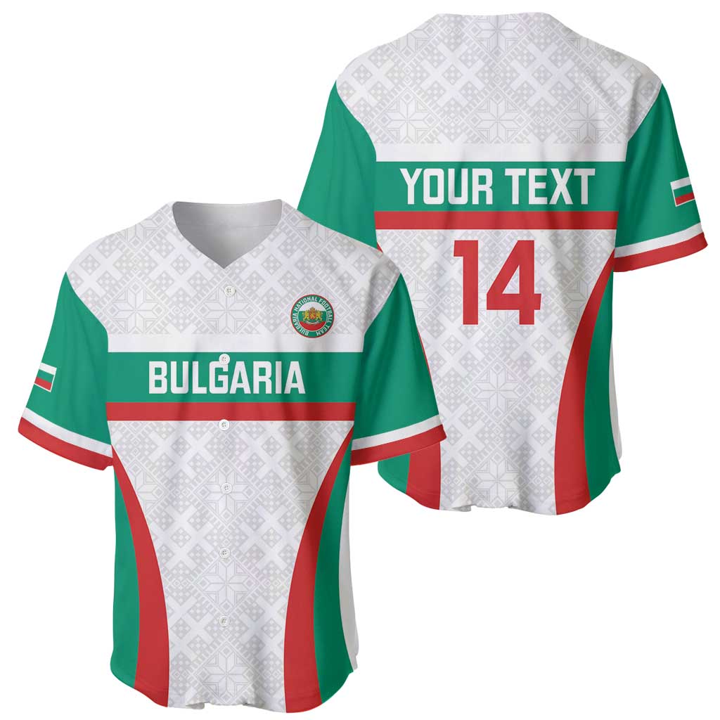Custom Bulgaria Football Baseball Jersey Bulgarian Pattern Sporty Style