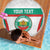 Custom Bulgaria Football Beach Blanket Bulgarian Pattern Sporty Style