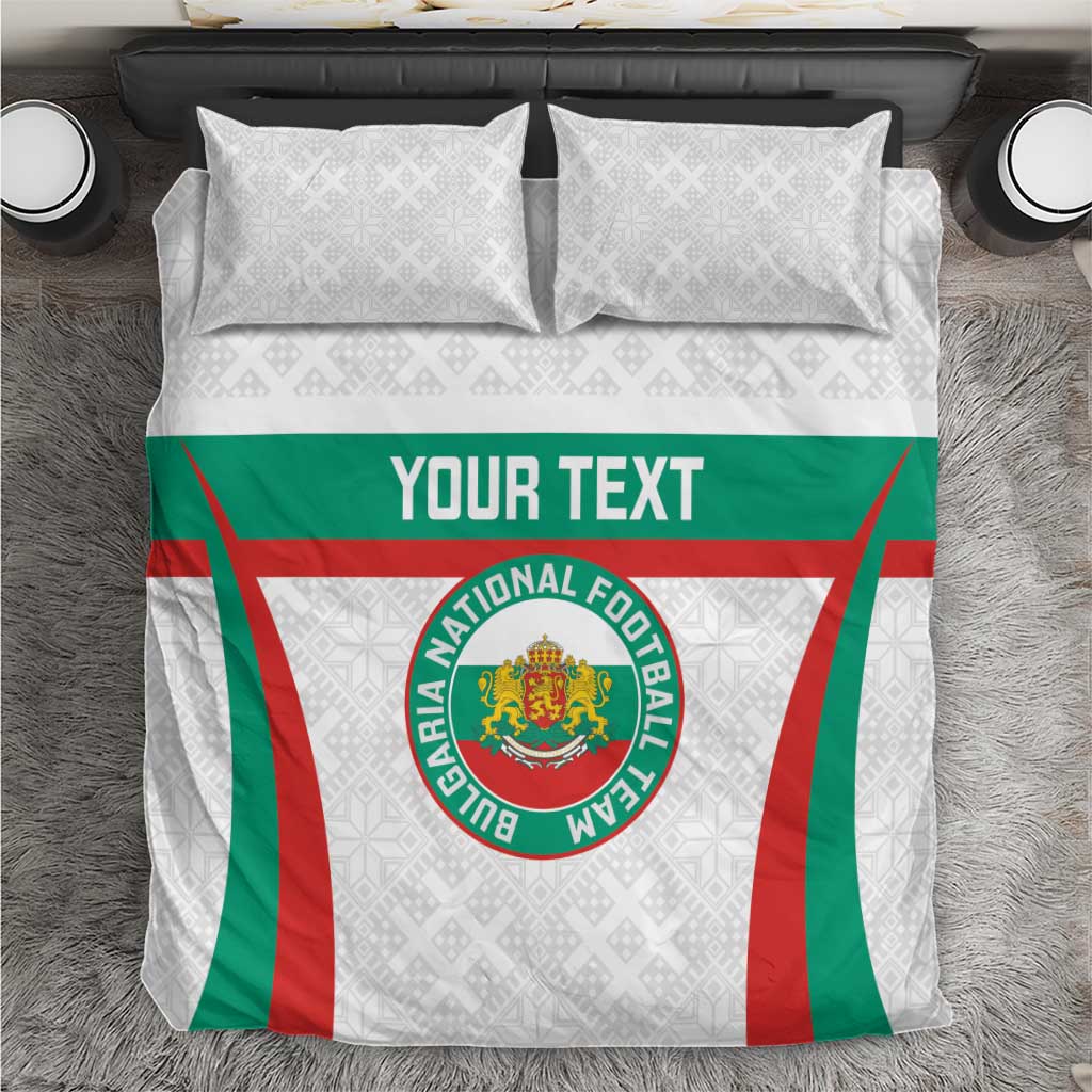 Custom Bulgaria Football Bedding Set Bulgarian Pattern Sporty Style