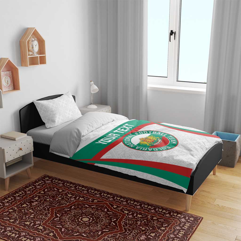 Custom Bulgaria Football Bedding Set Bulgarian Pattern Sporty Style