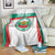 Custom Bulgaria Football Blanket Bulgarian Pattern Sporty Style