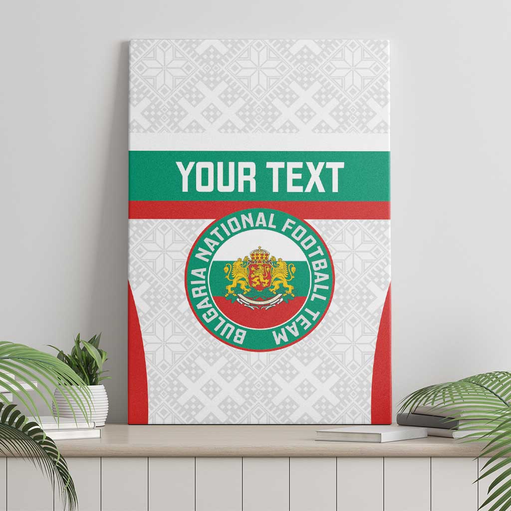 Custom Bulgaria Football Canvas Wall Art Bulgarian Pattern Sporty Style