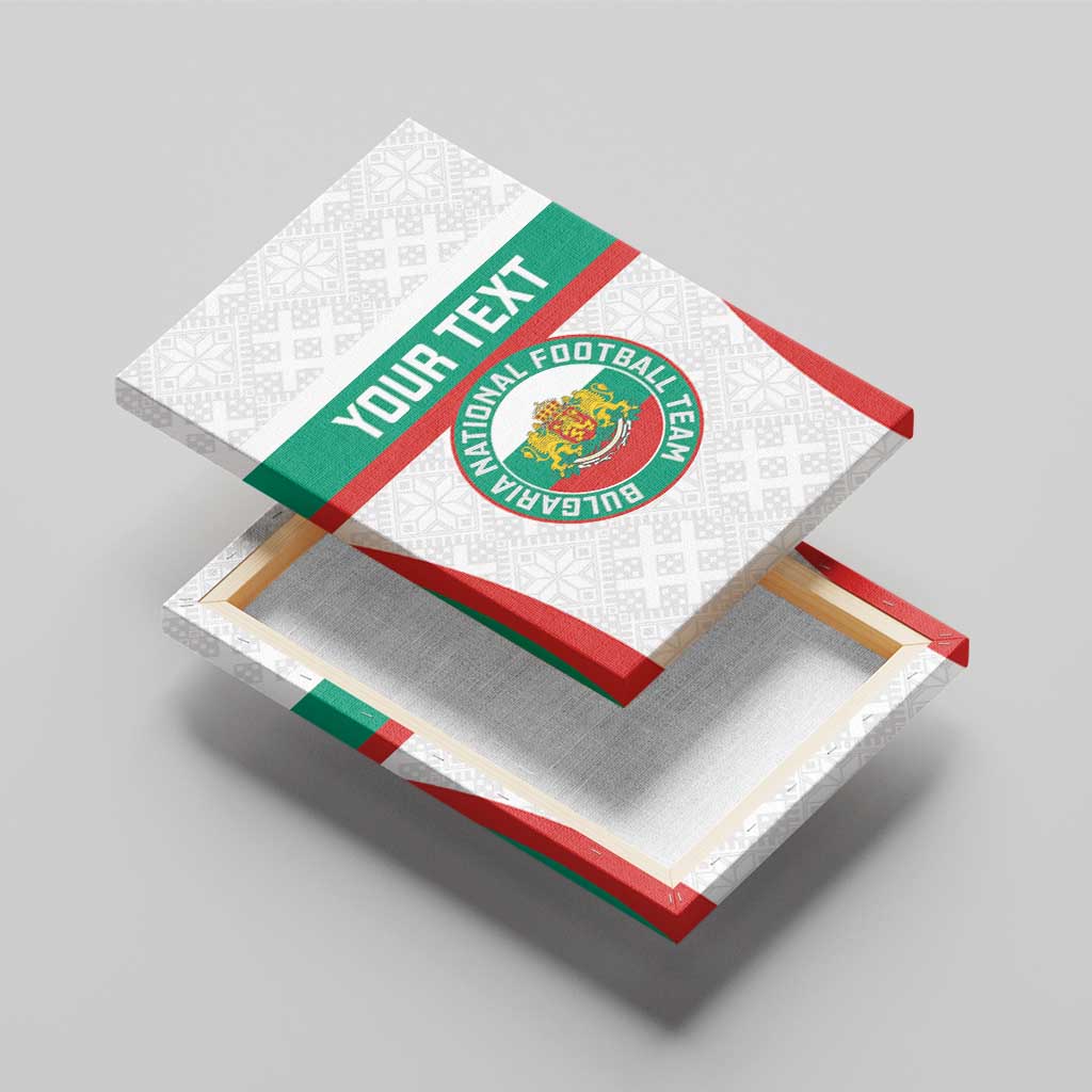 Custom Bulgaria Football Canvas Wall Art Bulgarian Pattern Sporty Style
