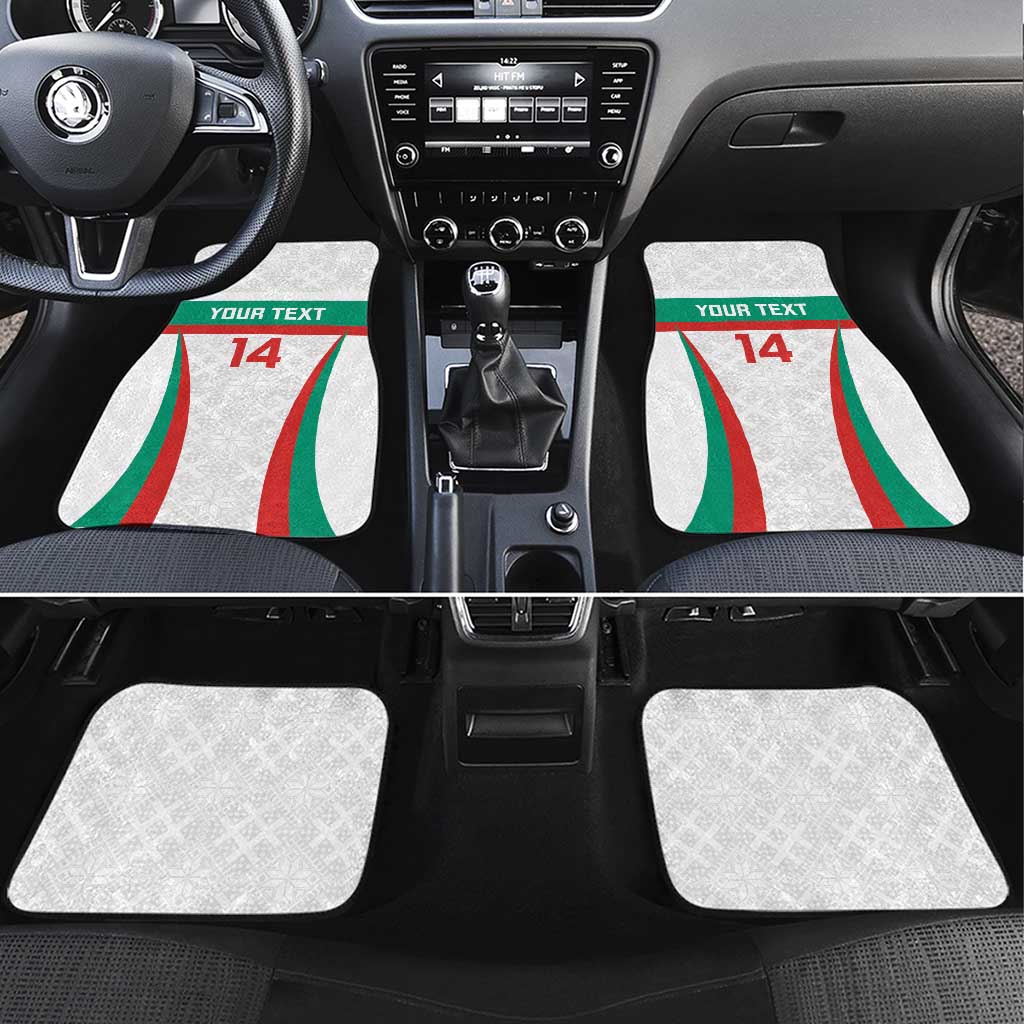 Custom Bulgaria Football Car Mats Bulgarian Pattern Sporty Style