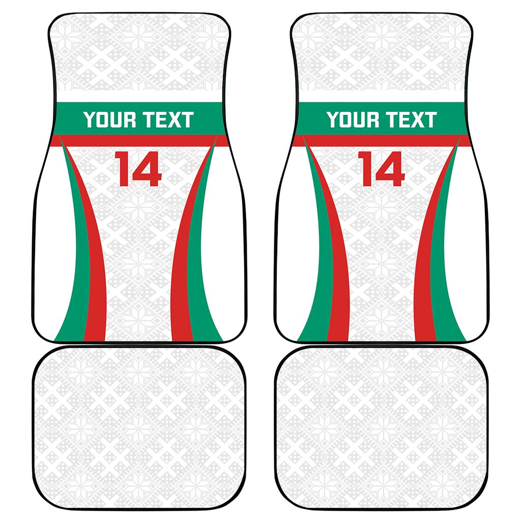 Custom Bulgaria Football Car Mats Bulgarian Pattern Sporty Style