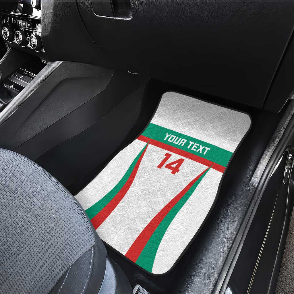 Custom Bulgaria Football Car Mats Bulgarian Pattern Sporty Style
