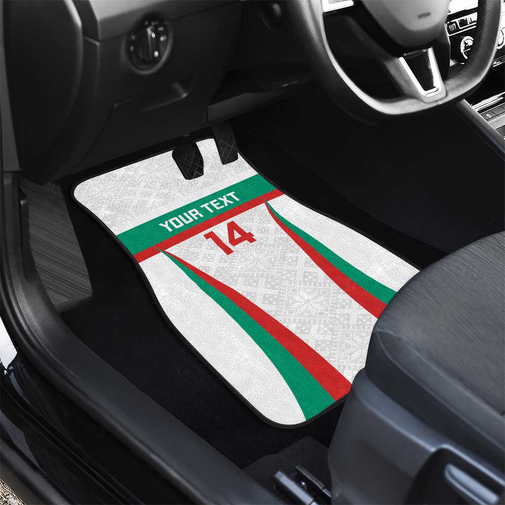 Custom Bulgaria Football Car Mats Bulgarian Pattern Sporty Style