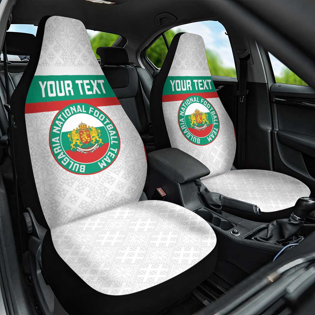 Custom Bulgaria Football Car Seat Cover Bulgarian Pattern Sporty Style