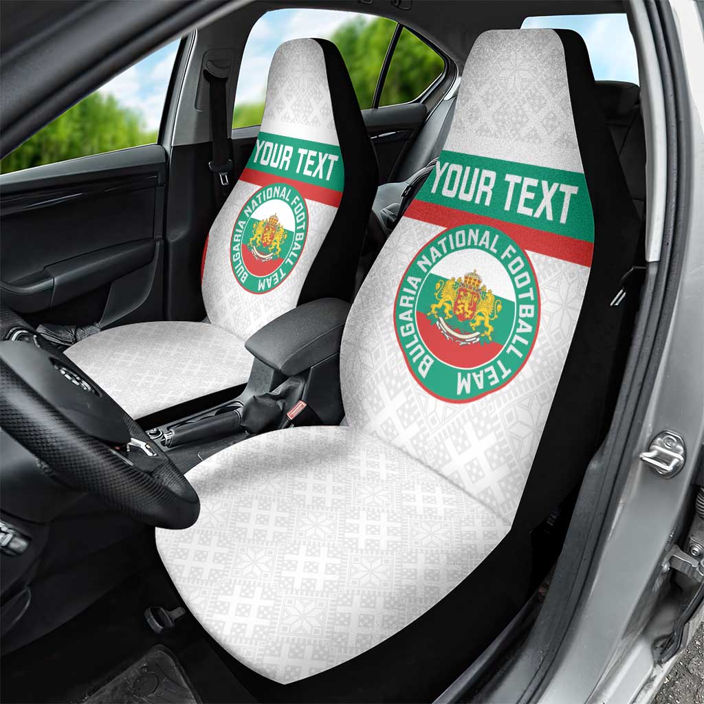 Custom Bulgaria Football Car Seat Cover Bulgarian Pattern Sporty Style