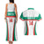 Custom Bulgaria Football Couples Matching Tank Maxi Dress and Hawaiian Shirt Bulgarian Pattern Sporty Style