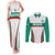 Custom Bulgaria Football Couples Matching Tank Maxi Dress and Long Sleeve Button Shirt Bulgarian Pattern Sporty Style