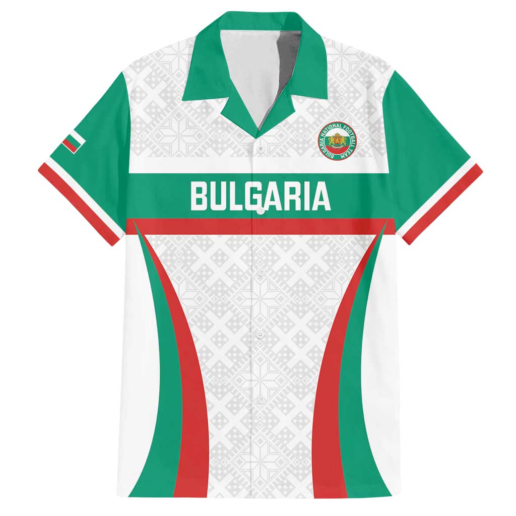 Custom Bulgaria Football Family Matching Long Sleeve Bodycon Dress and Hawaiian Shirt Bulgarian Pattern Sporty Style