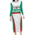 Custom Bulgaria Football Family Matching Long Sleeve Bodycon Dress and Hawaiian Shirt Bulgarian Pattern Sporty Style