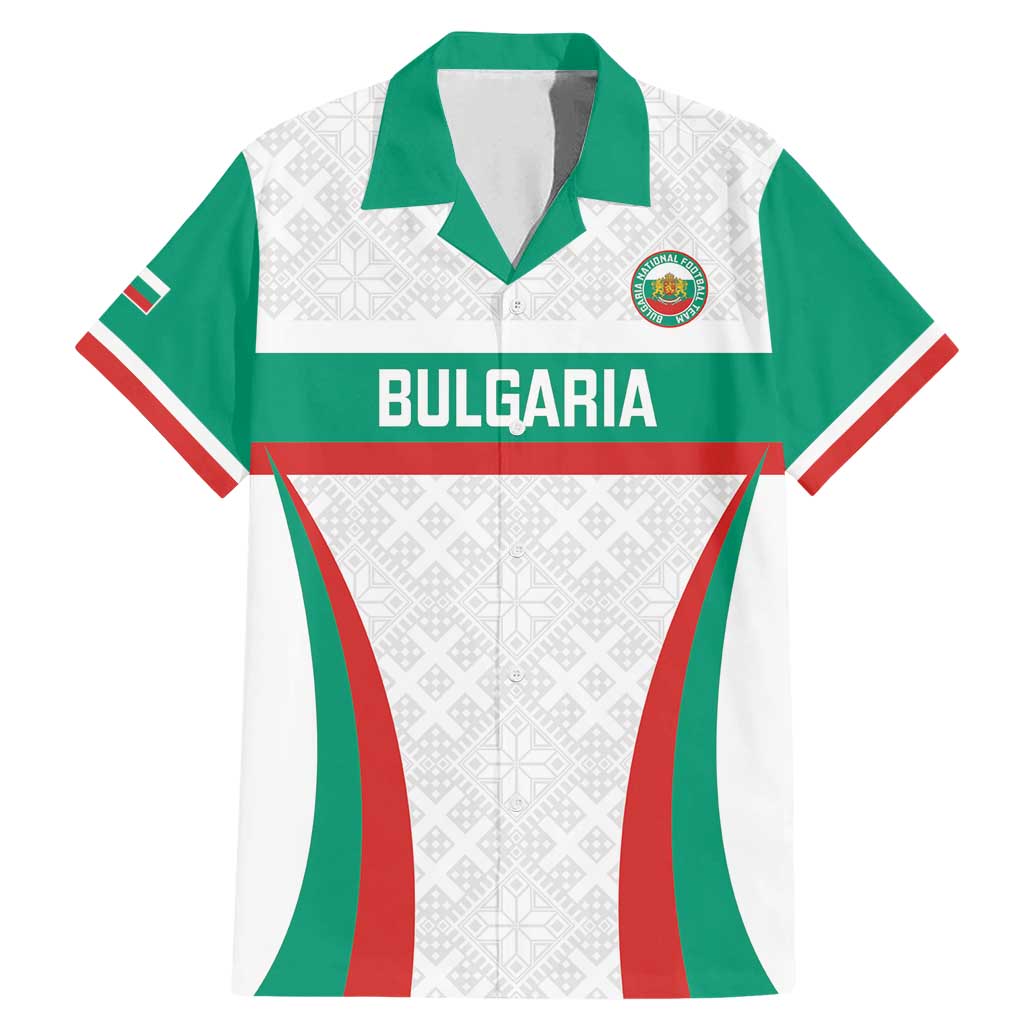 Custom Bulgaria Football Family Matching Mermaid Dress and Hawaiian Shirt Bulgarian Pattern Sporty Style