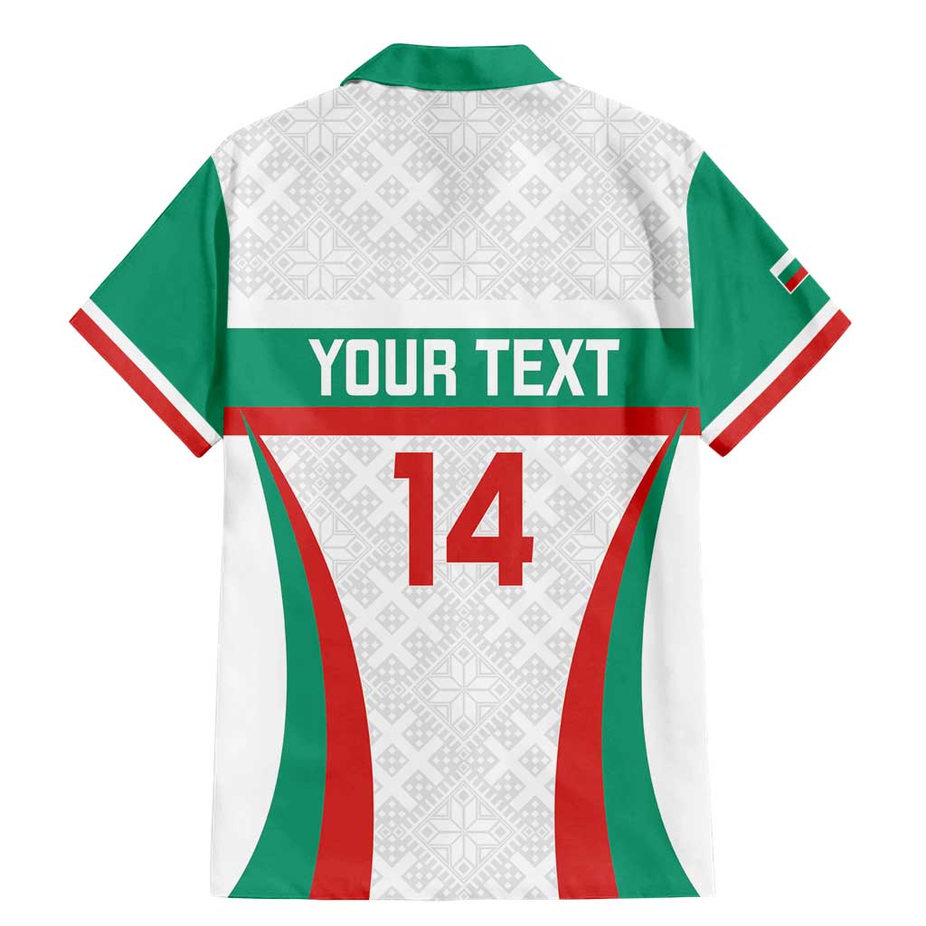 Custom Bulgaria Football Family Matching Mermaid Dress and Hawaiian Shirt Bulgarian Pattern Sporty Style