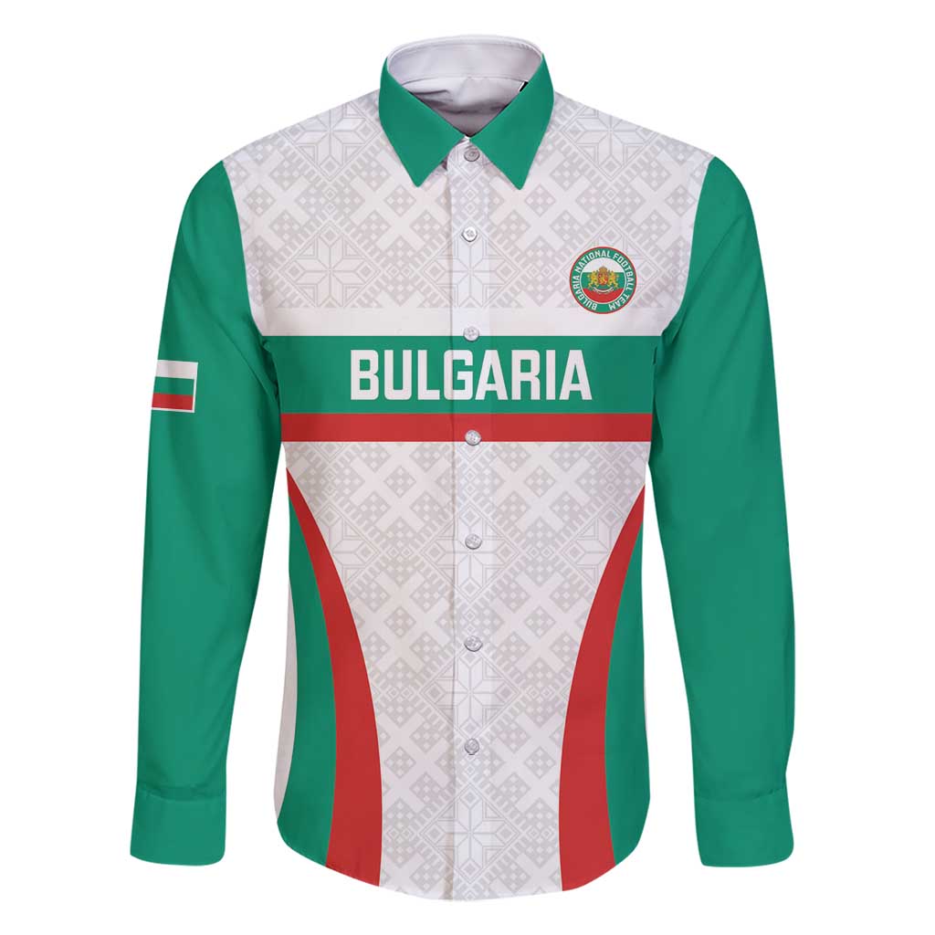 Custom Bulgaria Football Family Matching Mermaid Dress and Hawaiian Shirt Bulgarian Pattern Sporty Style