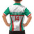 Custom Bulgaria Football Family Matching Off The Shoulder Long Sleeve Dress and Hawaiian Shirt Bulgarian Pattern Sporty Style