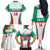 Custom Bulgaria Football Family Matching Off The Shoulder Long Sleeve Dress and Hawaiian Shirt Bulgarian Pattern Sporty Style