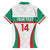 Custom Bulgaria Football Family Matching Off The Shoulder Long Sleeve Dress and Hawaiian Shirt Bulgarian Pattern Sporty Style