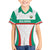 Custom Bulgaria Football Family Matching Off The Shoulder Long Sleeve Dress and Hawaiian Shirt Bulgarian Pattern Sporty Style