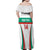 Custom Bulgaria Football Family Matching Off Shoulder Maxi Dress and Hawaiian Shirt Bulgarian Pattern Sporty Style