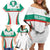 Custom Bulgaria Football Family Matching Off Shoulder Short Dress and Hawaiian Shirt Bulgarian Pattern Sporty Style