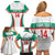 Custom Bulgaria Football Family Matching Off Shoulder Short Dress and Hawaiian Shirt Bulgarian Pattern Sporty Style
