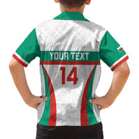 Custom Bulgaria Football Family Matching Summer Maxi Dress and Hawaiian Shirt Bulgarian Pattern Sporty Style