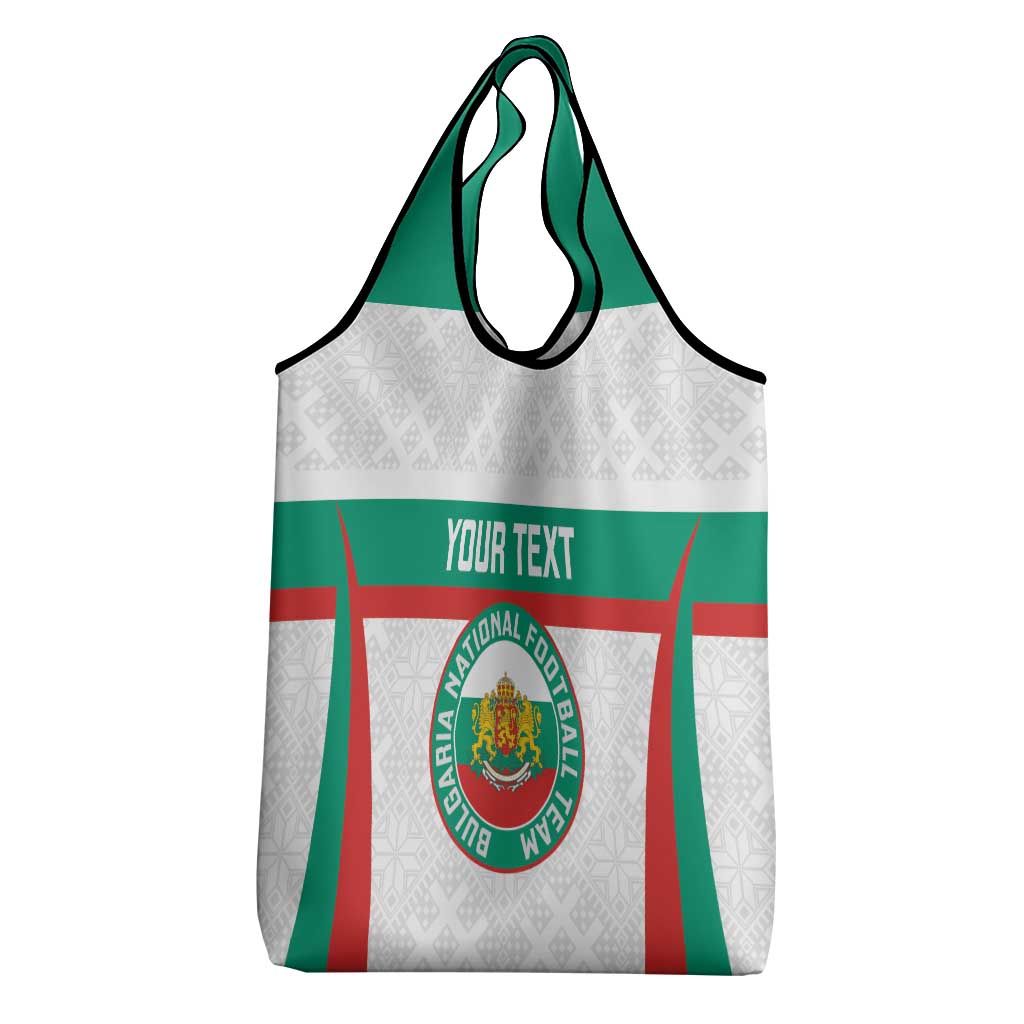 Custom Bulgaria Football Grocery Bag Bulgarian Pattern Sporty Style