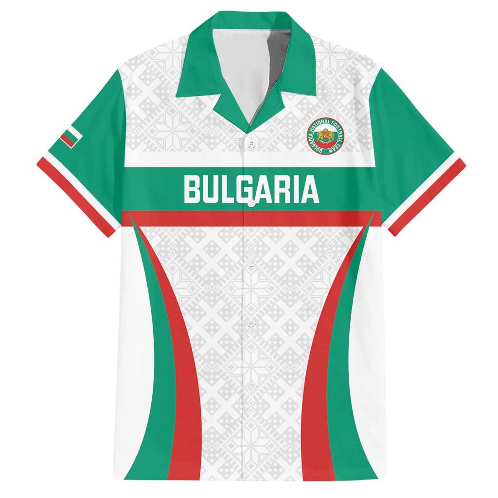 Custom Bulgaria Football Hawaiian Shirt Bulgarian Pattern Sporty Style