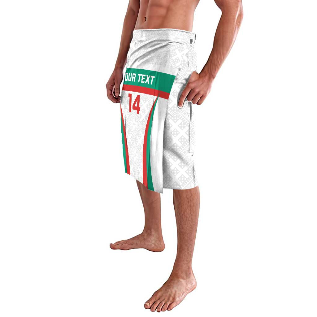 Custom Bulgaria Football Lavalava Bulgarian Pattern Sporty Style