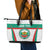 Custom Bulgaria Football Leather Tote Bag Bulgarian Pattern Sporty Style