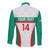 Custom Bulgaria Football Long Sleeve Button Shirt Bulgarian Pattern Sporty Style